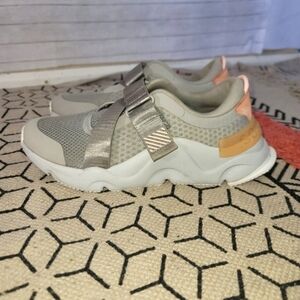 Sorel Kinetic Renegade Strap Sneaker Light Gray, Size 8.5